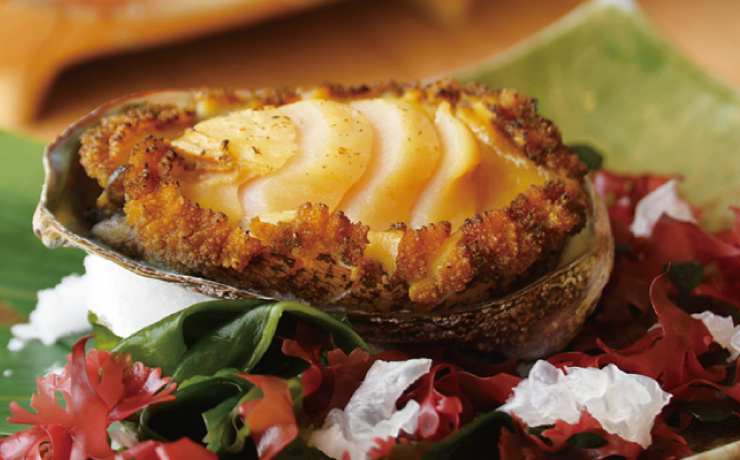 鮑のバター焼き